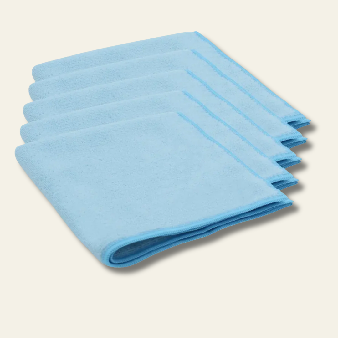 Mikrofasertücher recycelt Soft blau 5er Set